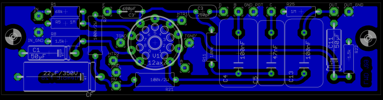 Preamp PCB layout